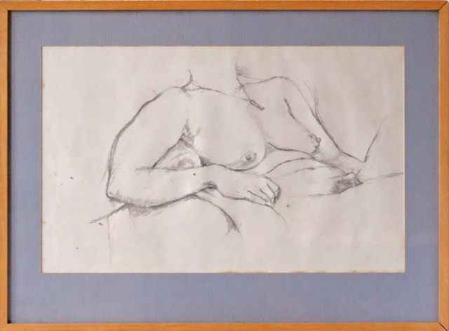 Nude Torso.  Pencil on paper             £100               